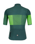 SANTINI Cycling short sleeve jersey and shorts - TONO FRECCIA - green/black