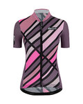 SANTINI Cycling short sleeve jersey - SLEEK RAGGIO LADY - pink/purple