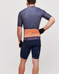 SANTINI Cycling short sleeve jersey and shorts - SLEEK DINAMO - blue