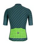 SANTINI Cycling short sleeve jersey and shorts - SLEEK DINAMO - green/black