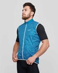 SANTINI Cycling gilet - NEBULA - blue