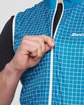 SANTINI Cycling gilet - NEBULA - blue