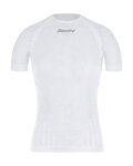 SANTINI Cycling short sleeve t-shirt - RETE - white