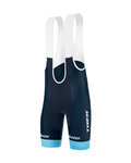 SANTINI Cycling bib shorts - TREK TFR XC 2021 - blue