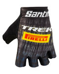SANTINI Cycling fingerless gloves - TREK PIRELLI 2021 - yellow/black