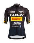 SANTINI Cycling short sleeve jersey - TREK PIRELLI 2021 - black/white/yellow