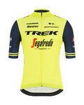 SANTINI Cycling short sleeve jersey - TREK SEGAFREDO 2021 - blue/yellow