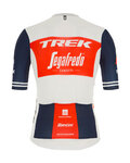 SANTINI Cycling short sleeve jersey - TREK SEGAFREDO 2021 - white/blue/red