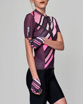SANTINI Cycling short sleeve jersey - SLEEK RAGGIO LADY - pink/purple
