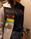 SANTINI hoodie - UCI RAINBOW - grey