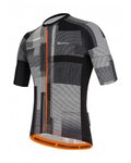 SANTINI Cycling short sleeve jersey - KARMA KINETIC - orange/black/white