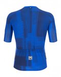 SANTINI Cycling short sleeve jersey - KARMA KINETIC - blue