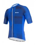 SANTINI Cycling short sleeve jersey - KARMA KINETIC - blue