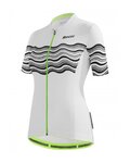 SANTINI Cycling short sleeve jersey - TONO PROFILO LADY - white/black