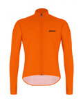 SANTINI Cycling windproof jacket - NEBULA PURO - orange