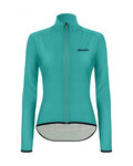 SANTINI Cycling windproof jacket - NEBULA PURO LADY - blue