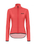 SANTINI Cycling windproof jacket - NEBULA PURO LADY - pink