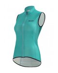 SANTINI Cycling gilet - NEBULA PURO LADY - light blue