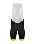 SANTINI Cycling bib shorts - TOUR DE FRANCE 2022 - yellow/black