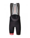 SANTINI Cycling bib shorts - TOUR DE FRANCE 2022 - black/red