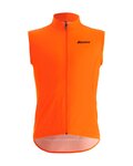 SANTINI Cycling gilet - NEBULA WINDPROOF - orange