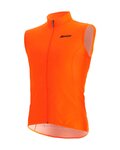 SANTINI Cycling gilet - NEBULA WINDPROOF - orange