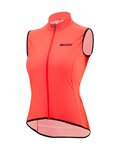 SANTINI Cycling gilet - NEBULA WINDPROOF W - pink
