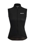 SANTINI Cycling gilet - NEBULA WINDPROOF W - black