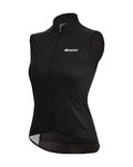 SANTINI Cycling gilet - NEBULA WINDPROOF W - black