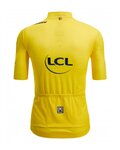 SANTINI Cycling short sleeve jersey - TOUR DE FRANCE 2024 - yellow
