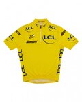 SANTINI Cycling short sleeve jersey - TOUR DE FRANCE 2023 - yellow