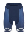SANTINI Cycling shorts without bib - TREK 2019 PRIME LADY - blue/white