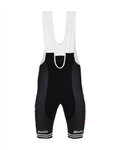SANTINI Cycling bib shorts - TREK 2019 PRIME - white/black