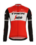 SANTINI Cycling winter long sleeve jersey - TREK 2019 CLASSE WNT - white/black/red