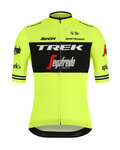 SANTINI Cycling short sleeve jersey - TREK 2019 BLEND - yellow/black