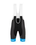 SANTINI Cycling bib shorts - TREK SEGAFREDO 2020 - blue/black