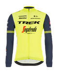 SANTINI Cycling winter long sleeve jersey - TREK 2020 WINTER - yellow/black