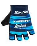 SANTINI Cycling fingerless gloves - TREK 2020 LADY - blue/black