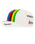 SANTINI Cycling hat - TREK SEGAFREDO 2020 - white/multicolour