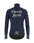 SANTINI Cycling thermal jacket - TREK SEGAFREDO 2020 - blue