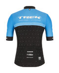 SANTINI Cycling short sleeve jersey - TREK CXC 2020 - light blue/black