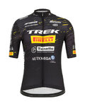 SANTINI Cycling short sleeve jersey - TREK PIRELLI MTB 20 - black/white/yellow
