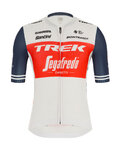 SANTINI Cycling short sleeve jersey - TREK SEGAFREDO 2020 - white/blue/red