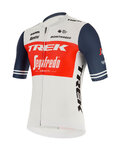 SANTINI Cycling short sleeve jersey - TREK SEGAFREDO 2020 - white/blue/red