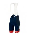 SANTINI Cycling bib shorts - TREK SEGAFREDO 2022 ORIGINAL - red/blue