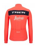 SANTINI Cycling winter long sleeve jersey - TREK SEGAFREDO 2022 WINTER - pink