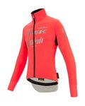 SANTINI Cycling thermal jacket - TREK SEGAFREDO 2022 VEGA WINTER - pink