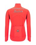 SANTINI Cycling thermal jacket - TREK SEGAFREDO 2022 VEGA WINTER - pink