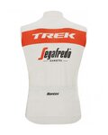 SANTINI Cycling gilet - TREK SEGAFREDO 2022 - white/red