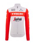 SANTINI Cycling winter long sleeve jersey - TREK SEGAFREDO 2023 WINTER - red/white